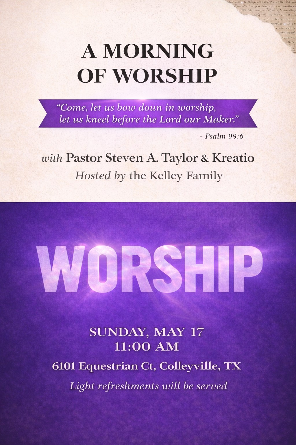 Kreatio A Morning of Worship gathering